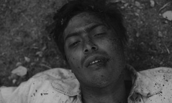 Movie still from “alt-J - 3WW” (2017), directed by Young Replicant – Extreme Close Up shot, Overhead angle