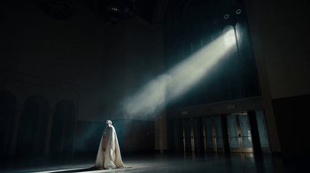 Movie still from “Kendrick Lamar - HUMBLE.” (2017), directed by Dave Meyers – Extreme Wide shot, Low angle