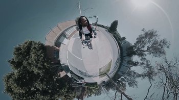 Movie still from “Kendrick Lamar - HUMBLE.” (2017), directed by Dave Meyers – Extreme Wide shot, Overhead angle