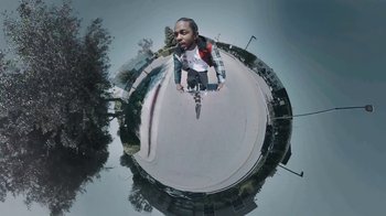 Movie still from “Kendrick Lamar - HUMBLE.” (2017), directed by Dave Meyers – Wide shot, Overhead angle