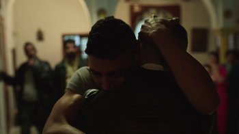 Movie still from “The Blaze - Territory” (2017), directed by The Blaze – Close Up shot, Over the shoulder angle