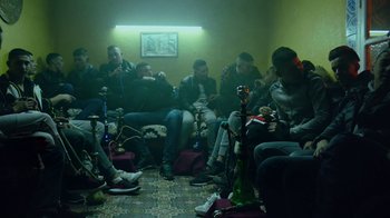 Movie still from “The Blaze - Territory” (2017), directed by The Blaze – Wide shot, High angle