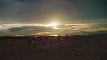 Movie still from “The Blaze - Territory” (2017), directed by The Blaze – Extreme Wide shot, High angle