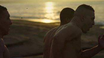 Movie still from “The Blaze - Territory” (2017), directed by The Blaze – Medium shot, Over the shoulder angle