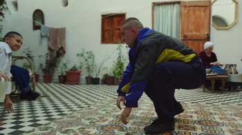 Movie still from “The Blaze - Territory” (2017), directed by The Blaze – Wide shot, High angle