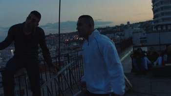 Movie still from “The Blaze - Territory” (2017), directed by The Blaze – Medium shot, Low angle