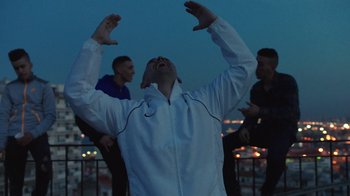 Movie still from “The Blaze - Territory” (2017), directed by The Blaze – Medium shot, Low angle
