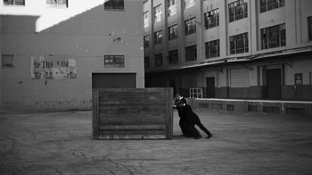 Movie still from “Depeche Mode - Where’s the Revolution” (2017), directed by Anton Corbijn – Extreme Wide shot, Low angle