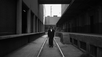 Movie still from “Depeche Mode - Where’s the Revolution” (2017), directed by Anton Corbijn – Wide shot, Low angle