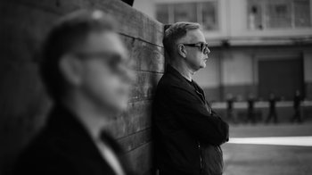 Movie still from “Depeche Mode - Where’s the Revolution” (2017), directed by Anton Corbijn – Close Up shot, Low angle