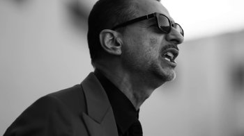 Movie still from “Depeche Mode - Where’s the Revolution” (2017), directed by Anton Corbijn – Close Up shot, Low angle