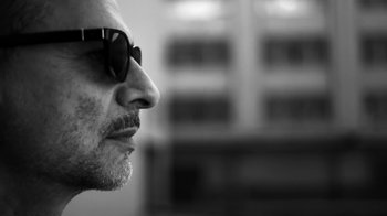 Movie still from “Depeche Mode - Where’s the Revolution” (2017), directed by Anton Corbijn – Close Up shot, Low angle