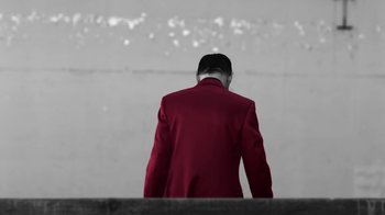 Movie still from “Depeche Mode - Where’s the Revolution” (2017), directed by Anton Corbijn – Medium shot, Low angle