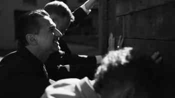 Movie still from “Depeche Mode - Where’s the Revolution” (2017), directed by Anton Corbijn – Medium shot, Low angle