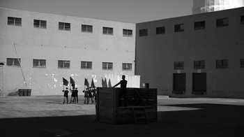 Movie still from “Depeche Mode - Where’s the Revolution” (2017), directed by Anton Corbijn – Extreme Wide shot, Low angle
