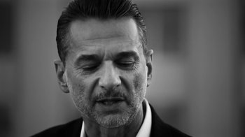 Movie still from “Depeche Mode - Where’s the Revolution” (2017), directed by Anton Corbijn – Close Up shot, Low angle