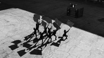 Movie still from “Depeche Mode - Where’s the Revolution” (2017), directed by Anton Corbijn – Extreme Wide shot, High angle