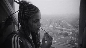 Movie still from “A$AP MOB - Moneyman” (2016), directed by Dexter Navy – Close Up shot, Low angle