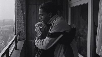 Movie still from “A$AP MOB - Moneyman” (2016), directed by Dexter Navy – Medium shot, Low angle