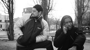 Movie still from “A$AP MOB - Moneyman” (2016), directed by Dexter Navy – Medium shot, Low angle