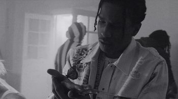 Movie still from “A$AP MOB - Moneyman” (2016), directed by Dexter Navy – Close Up shot, Low angle