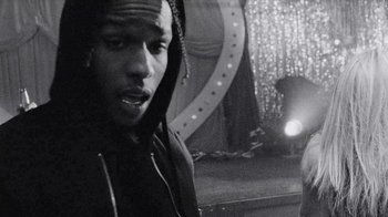 Movie still from “A$AP MOB - Moneyman” (2016), directed by Dexter Navy – Close Up shot, Over the shoulder angle