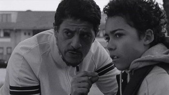 Movie still from “A$AP MOB - Moneyman” (2016), directed by Dexter Navy – Close Up shot, Over the shoulder angle