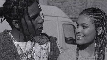 Movie still from “A$AP MOB - Moneyman” (2016), directed by Dexter Navy – Close Up shot, Over the shoulder angle