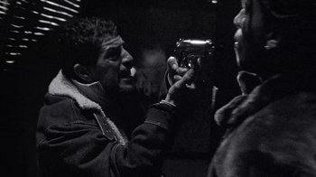 Movie still from “A$AP MOB - Moneyman” (2016), directed by Dexter Navy – Extreme Close Up shot, Low angle