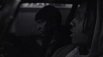 Movie still from “A$AP MOB - Moneyman” (2016), directed by Dexter Navy – Close Up shot, Over the shoulder angle