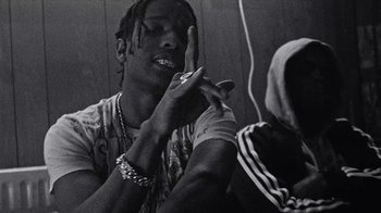 Movie still from “A$AP MOB - Moneyman” (2016), directed by Dexter Navy – Close Up shot, Low angle