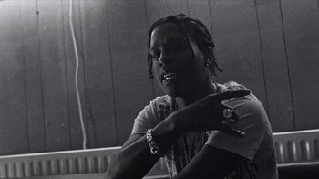 Movie still from “A$AP MOB - Moneyman” (2016), directed by Dexter Navy – Close Up shot, Low angle