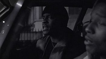 Movie still from “A$AP MOB - Moneyman” (2016), directed by Dexter Navy – Close Up shot, Low angle