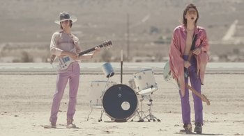 Movie still from “The Lemon Twigs - As Long As We’re Together” (2016), directed by Autumn de Wilde – Wide shot, Low angle