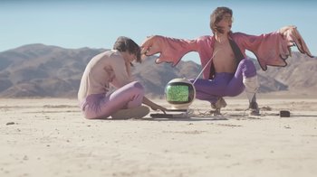 Movie still from “The Lemon Twigs - As Long As We’re Together” (2016), directed by Autumn de Wilde – Wide shot, Low angle