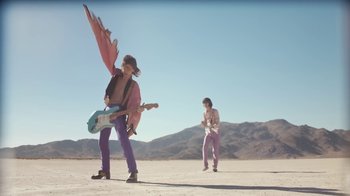 Movie still from “The Lemon Twigs - As Long As We’re Together” (2016), directed by Autumn de Wilde – Wide shot, Low angle