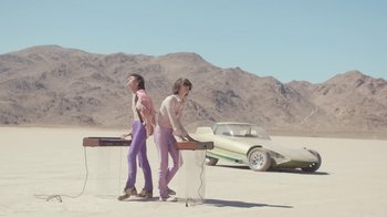 Movie still from “The Lemon Twigs - As Long As We’re Together” (2016), directed by Autumn de Wilde – Wide shot, Low angle
