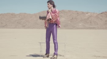 Movie still from “The Lemon Twigs - As Long As We’re Together” (2016), directed by Autumn de Wilde – Wide shot, Low angle