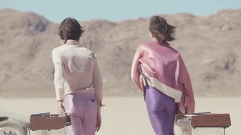 Movie still from “The Lemon Twigs - As Long As We’re Together” (2016), directed by Autumn de Wilde – Wide shot, Low angle