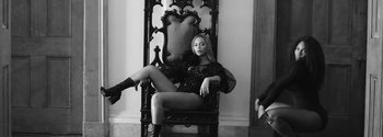 Movie still from “Beyoncé - Sorry” (2016), directed by Kahlil Joseph – Wide shot, Low angle