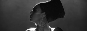 Movie still from “Beyoncé - Sorry” (2016), directed by Kahlil Joseph – Close Up shot, Low angle