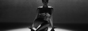 Movie still from “Beyoncé - Sorry” (2016), directed by Kahlil Joseph – Medium shot, Low angle