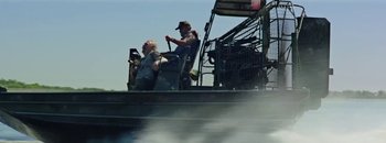 Movie still from “Frankie Sinatra - The Avalanches” (2016), directed by Manu Cossu – Wide shot, Low angle