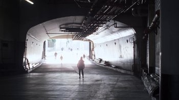 Movie still from “Radiohead - Daydreaming” (2016), directed by Paul Thomas Anderson – Extreme Wide shot, Low angle
