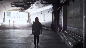 Movie still from “Radiohead - Daydreaming” (2016), directed by Paul Thomas Anderson – Wide shot, Low angle
