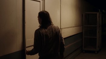 Movie still from “Radiohead - Daydreaming” (2016), directed by Paul Thomas Anderson – Medium shot, Low angle
