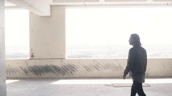 Movie still from “Radiohead - Daydreaming” (2016), directed by Paul Thomas Anderson – Wide shot, Low angle