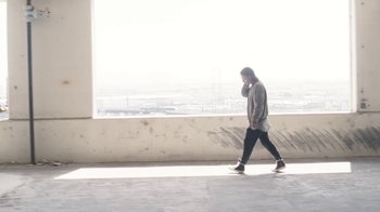 Movie still from “Radiohead - Daydreaming” (2016), directed by Paul Thomas Anderson – Wide shot, Low angle
