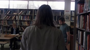 Movie still from “Radiohead - Daydreaming” (2016), directed by Paul Thomas Anderson – Medium shot, Over the shoulder angle