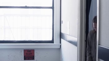 Movie still from “Radiohead - Daydreaming” (2016), directed by Paul Thomas Anderson – Medium shot, Low angle